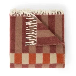 Klippan Ullpläd Piano 130x200cm Röd