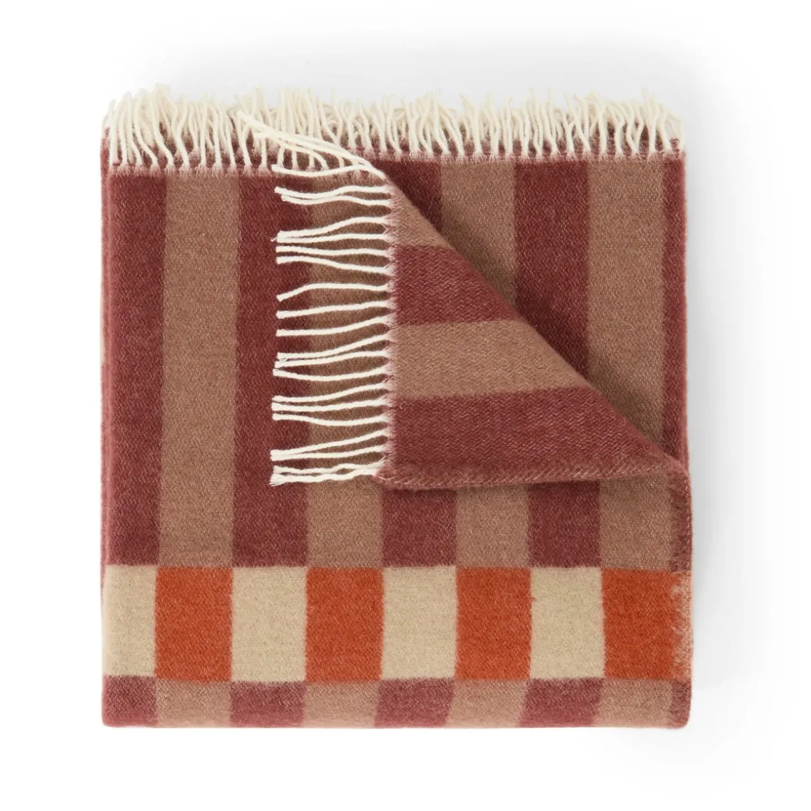 Klippan Ullpläd Piano 130x200cm Röd