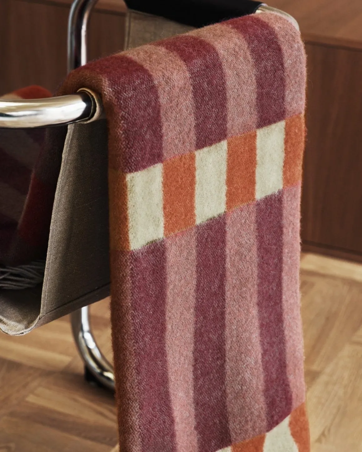 Klippan Ullpläd Piano 130x200cm Röd