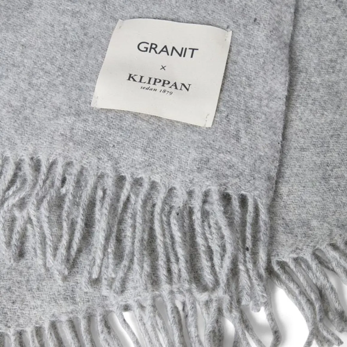 Klippan Ullpläd 130x200cm Grå Melange