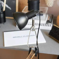 Klämspot Rund Svart