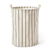 Korg Hopvikbar Cylinder RAND 33x42cm Beige/Svart