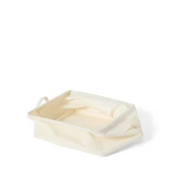 Korg Hopvikbar Fyrkant 27x27cm Offwhite