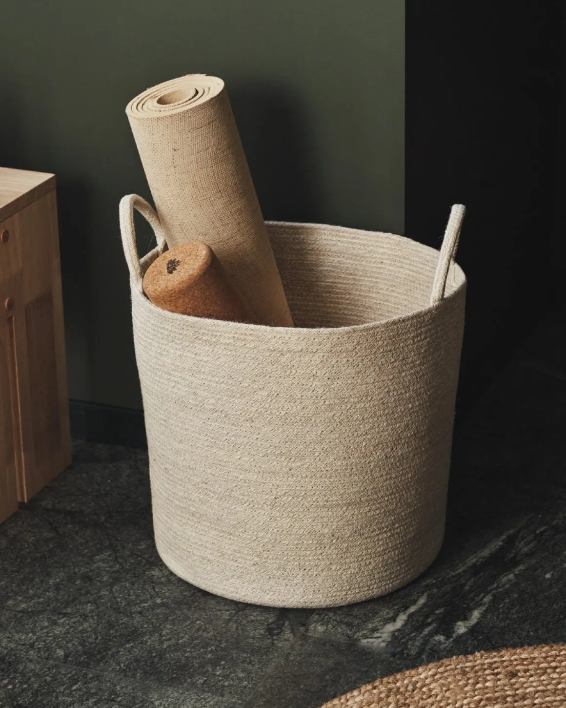 Korg Jute 38x40cm Offwhite