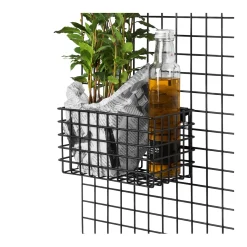 Korg Rutnät Krokar 13x20cm Svart