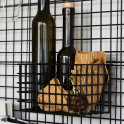 Korg Rutnät Krokar 13x20cm Svart