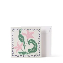 Kort m. Kuvert Tulip 15x15cm Anna Mörner