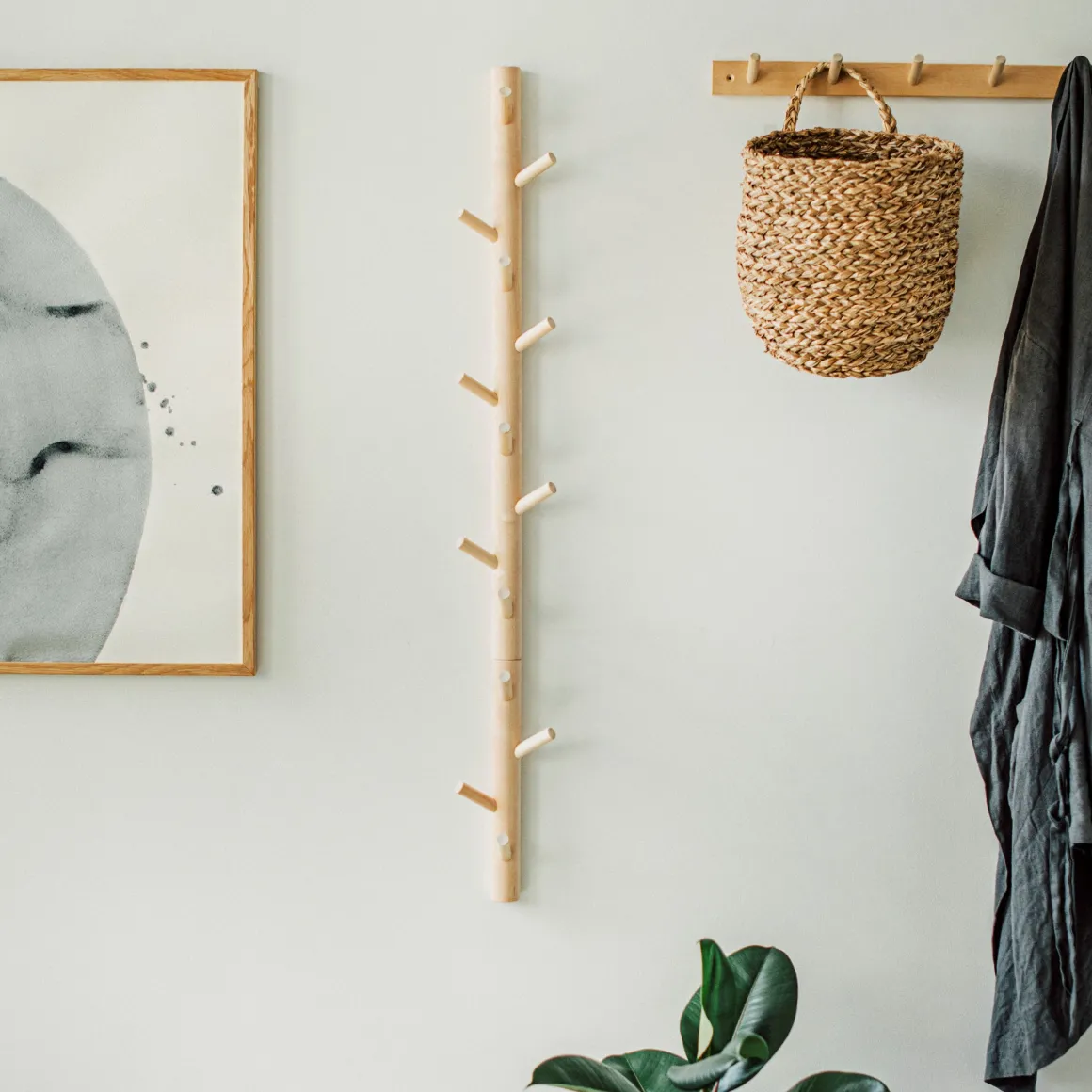 Kroklist Vertikal Björk 70cm