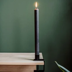 Kronljus Stearin Grå