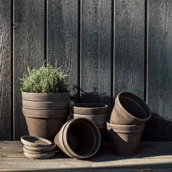 Kruka Terrakotta 18cm Grå