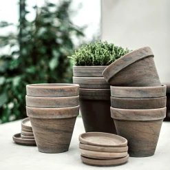 Kruka Terrakotta 18cm Grå