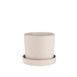 Kruka/Fat Stengods 14cm Beige