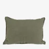 Kudde Linne 50x70cm Mörk Khakigrön