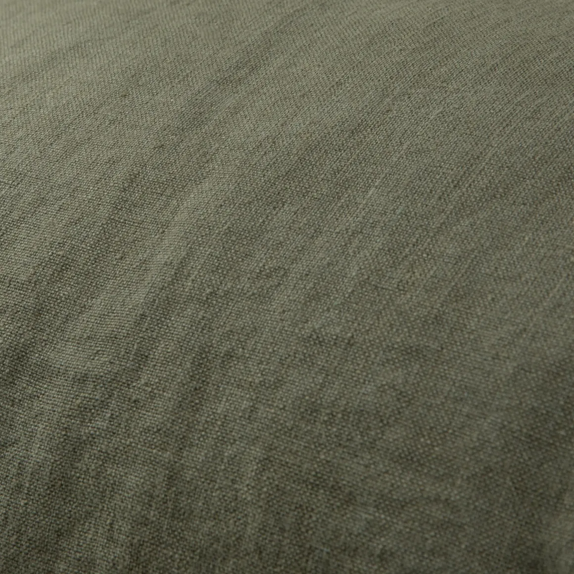 Kudde Linne 50x70cm Mörk Khakigrön