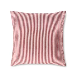 Kuddfodral Rand Linnemix 50X50cm Röd