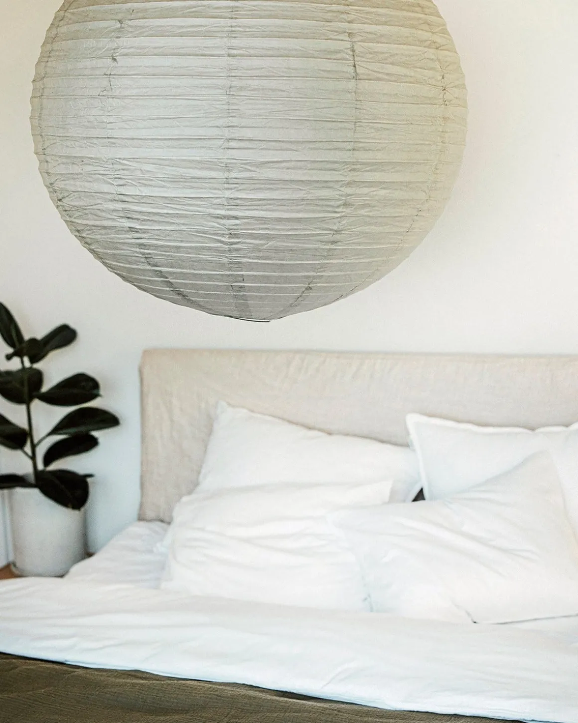 Lampskärm Rispapper 80cm Beige