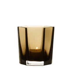 Ljushållare Hexagon 8,5x7,5cm Brun