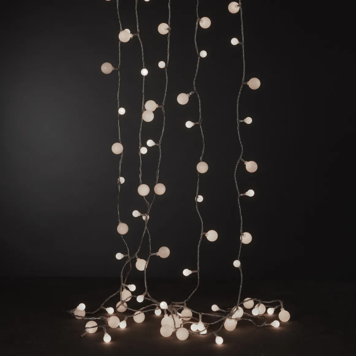 Ljusslinga 80 LED Boll 6,32m IP44 Transparent