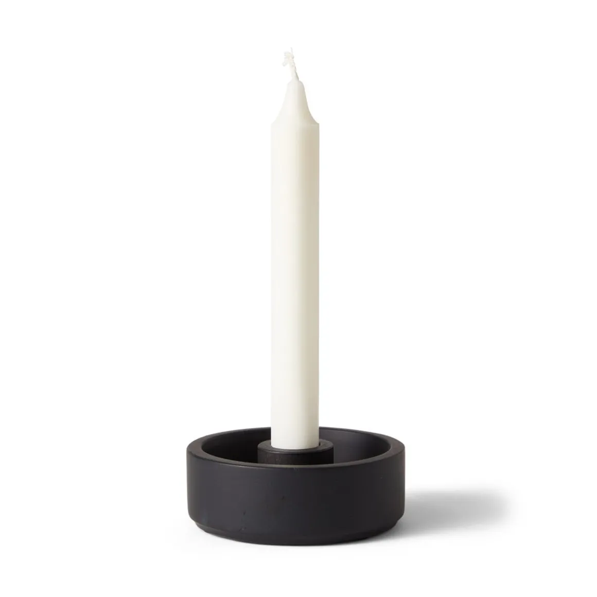 Ljusstake Betong Svart