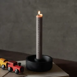 Ljusstake Betong Svart