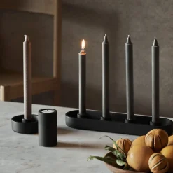 Ljusstake Betong Svart