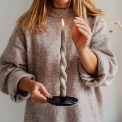 Ljusstake Rund Gjutjärn