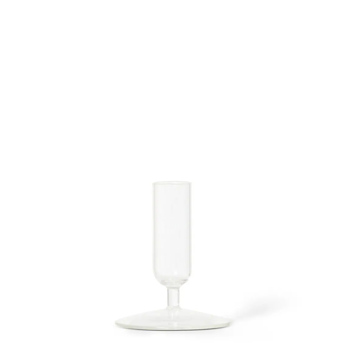 Ljusstake 7,5x9,4cm Klarglas