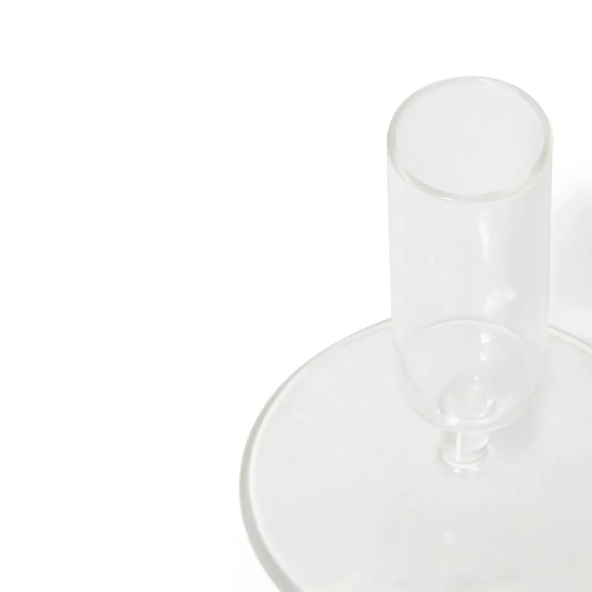 Ljusstake 7,5x9,4cm Klarglas