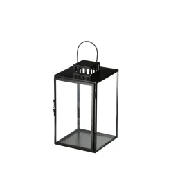 Lykta Metall 30,5cm Svart