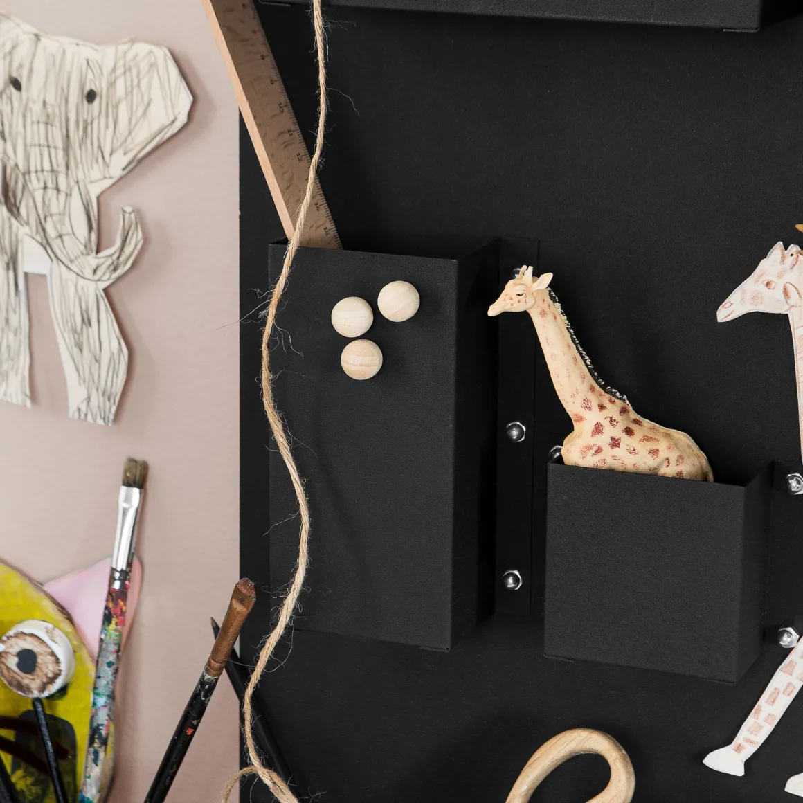 Magnet Trä Rund 6-p