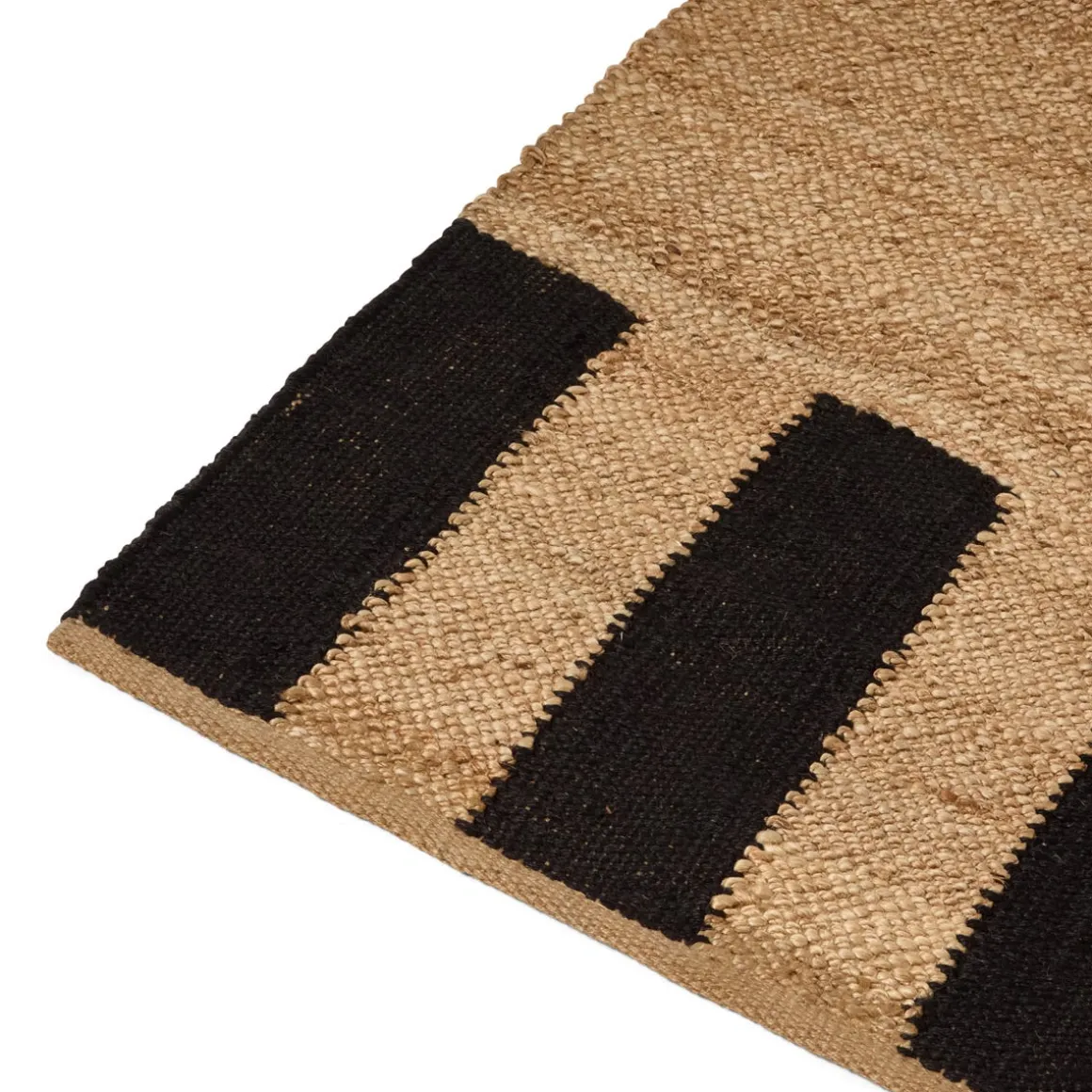 Matta Jute 170x240cm Natur/Svart