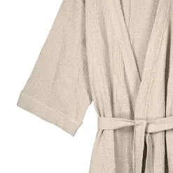 Morgonrock Våfflad One Size Sandbeige