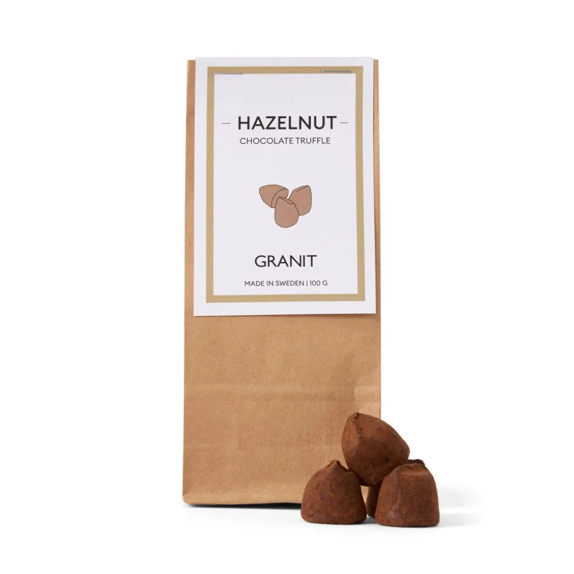 Mörk Chokladtryffel Hasselnöt
