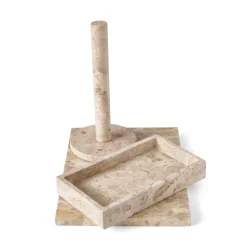 Pappershållare 28,5cm Marmor Beige