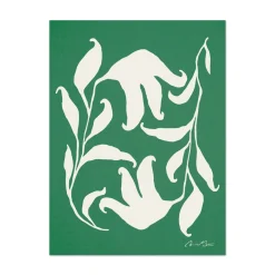 Poster Anna Mörner Högtidsblomster 30x40cm Grön