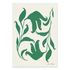 Poster Anna Mörner Högtidsblomster 70x100cm Vit