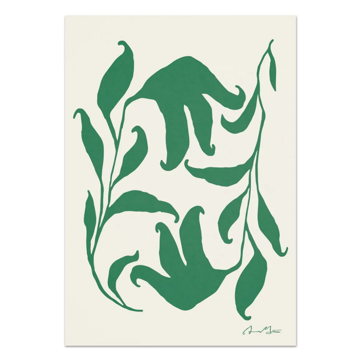 Poster Anna Mörner Högtidsblomster 70x100cm Vit