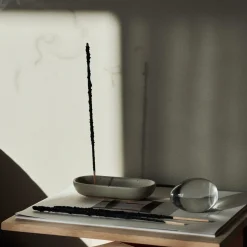 Rökelsehållare 13x6cm Oval Porslin Beige