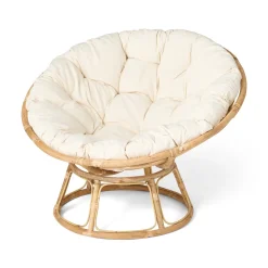 Rottingfåtölj Rund