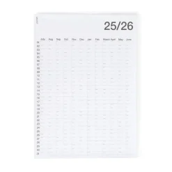 Årsplan 50x70cm 2025/2026 Engelska