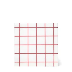 Servett 33cm 20-p Christmas Check Vit