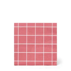 Servett 33cm 20-p Christmas Check Röd