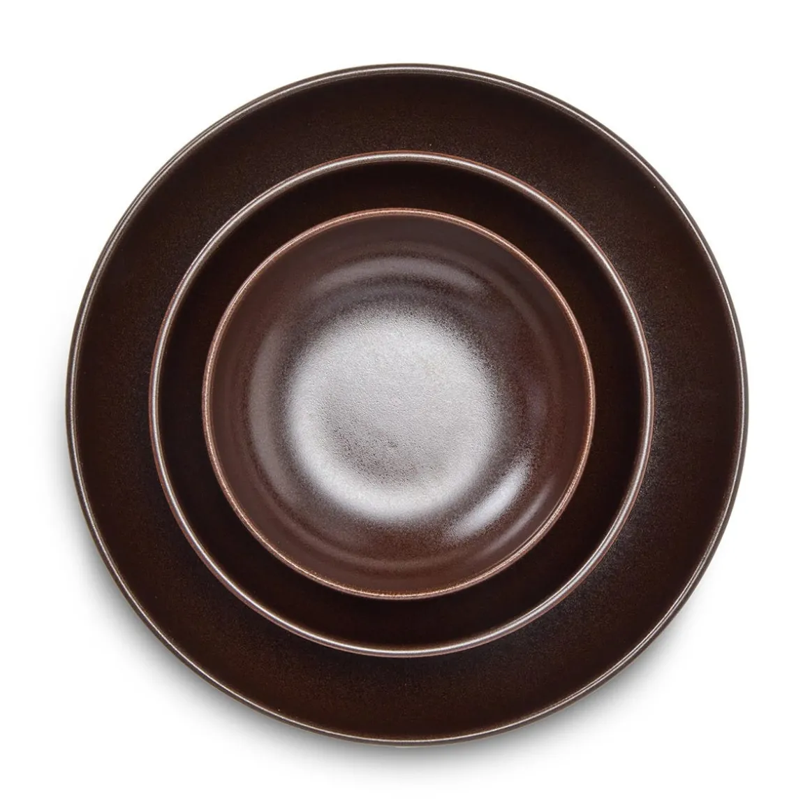 Skål Bruno Stengods 12cm Brun