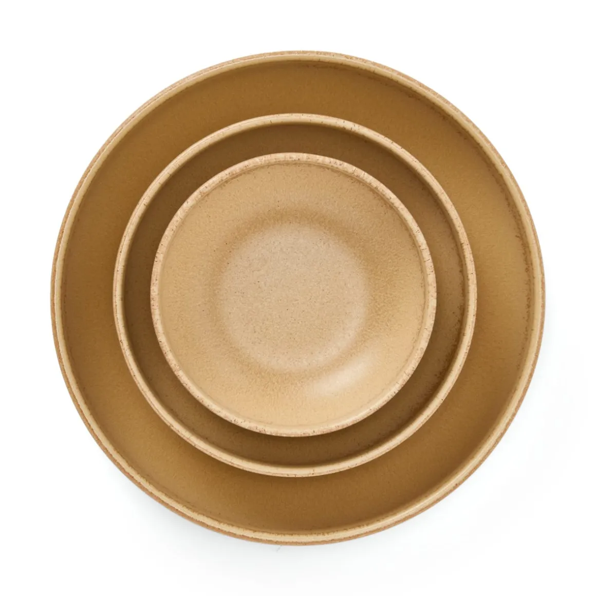 Skål Bruno Stengods 12cm Ljus Ockra