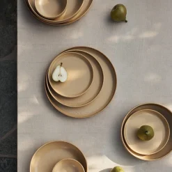 Skål Bruno Stengods 12cm Ljus Ockra