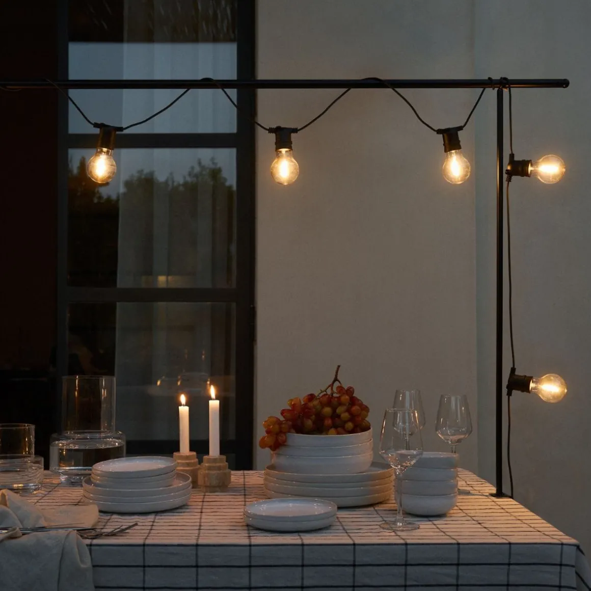 Skål Bruno Stengods 22cm Vit