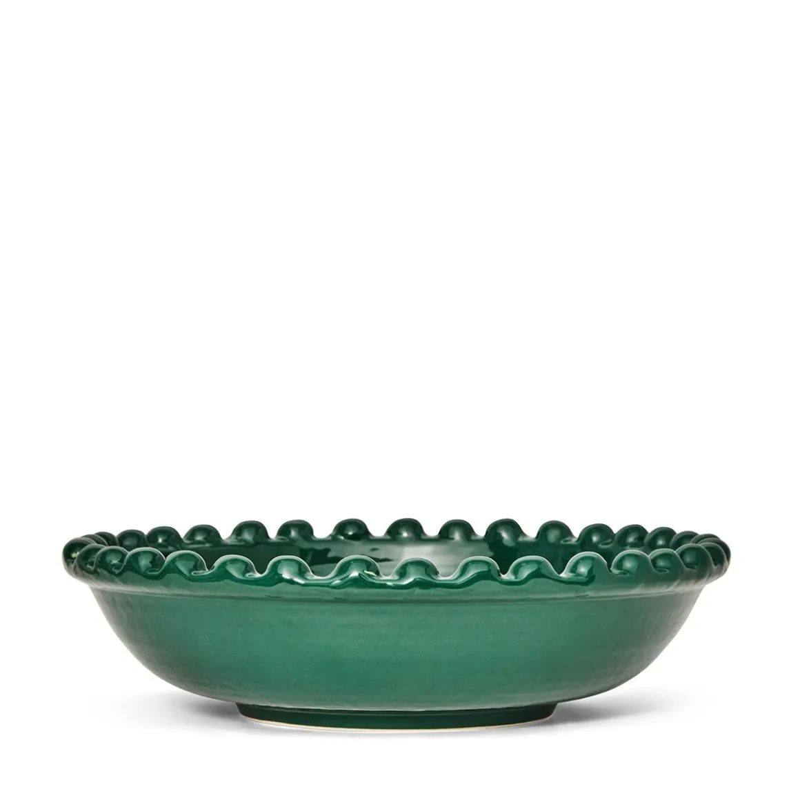 Skål Knots 31cm Stengods Grön