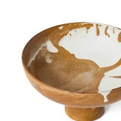 Skål På Fot Rondo 20cm Stengods Beige