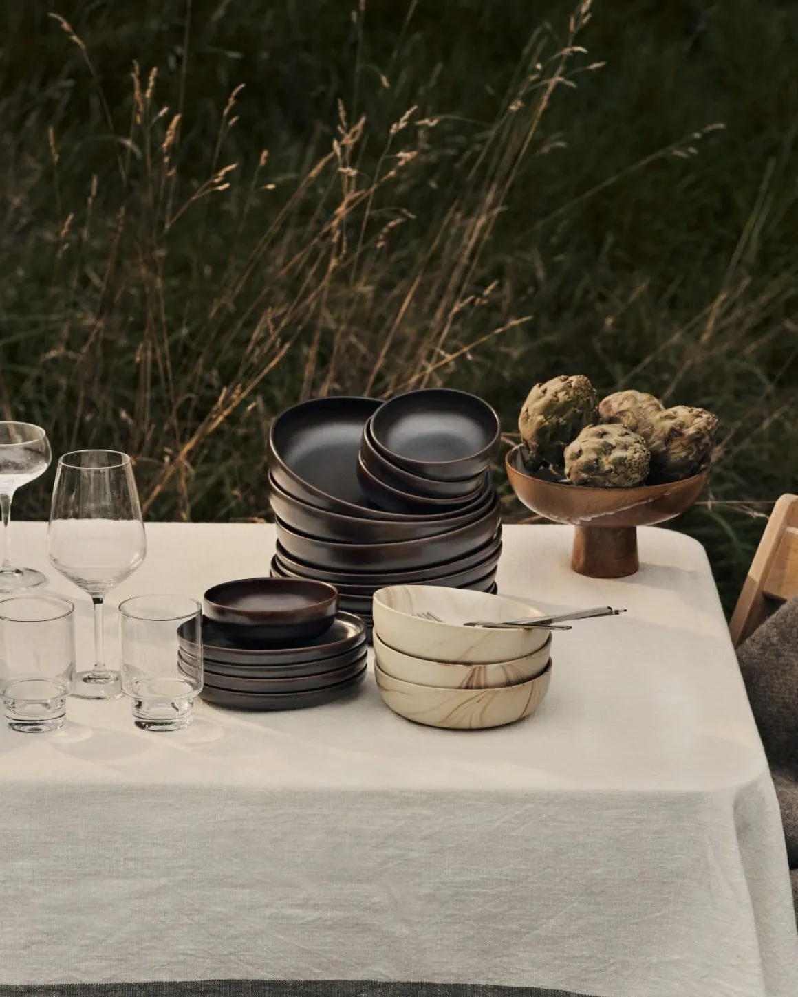 Skål Peg 16cm Stengods Beige