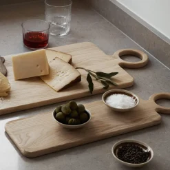 Skärbräda Loop 53x26cm Ask